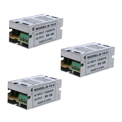 3X AC 110-240V A DC 5V Commutation Transformateur D'Alimentation Convertisseur S-A10-05