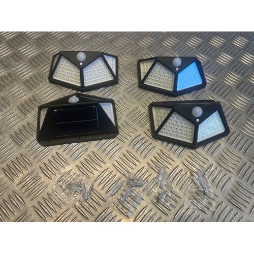 Kit De 4 Lampes Solaires Murales Extérieures À 100 Led