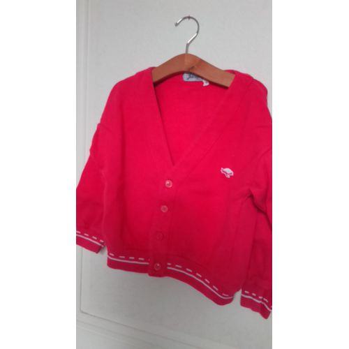 Joli Gilet Fille Fushia Motif Tortue &#34 Jacadi &#34 Taille 6 Ans Idee Cadeau