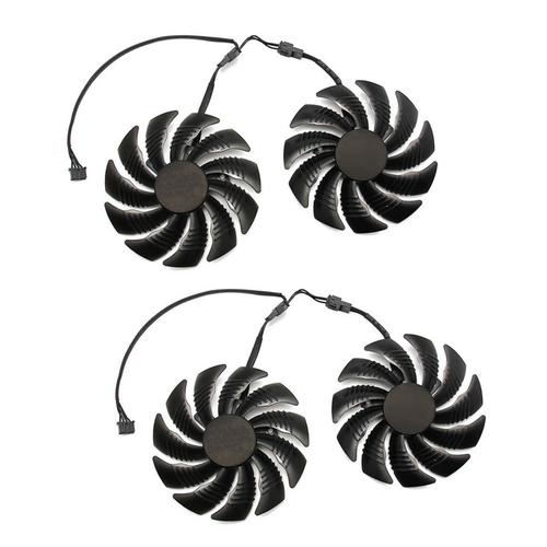 4X Ventilateur de Carte Graphique Refroidisseur GPU 88mm pour REDEON AORUS RX580 / 570 GV-RX570 AORUS