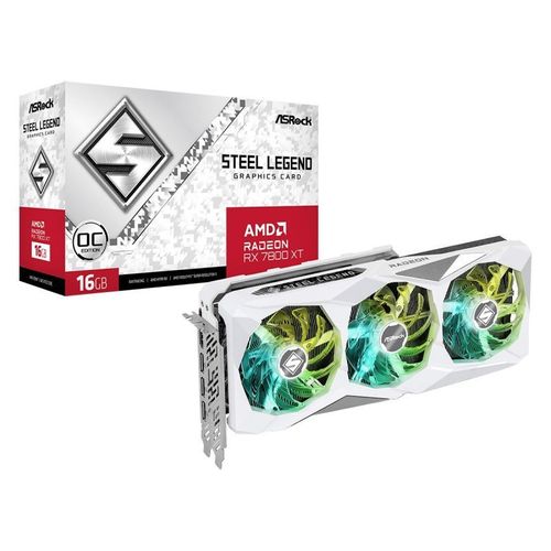 Asrock Radeon Rx 7800 Xt Steel Legend 16go, 16384 Mb Gddr6
