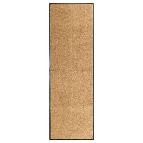 Vidaxl Paillasson Lavable Crème 60x180 Cm