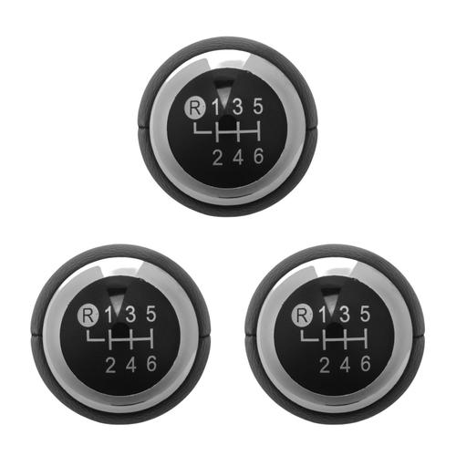 3x Car Bouton De Changement De Vitesse En Plastique Abs De Vitesse 6 Vitesses Pour 1,8 Mt - 2007-2013 / Avensis Yaris D4d T¿ºte De Stylo ? Bille Urbaine