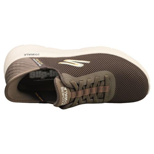 Skechers Slip-Ins Go Walk Flex Homme Baskets Mode Marron - 45