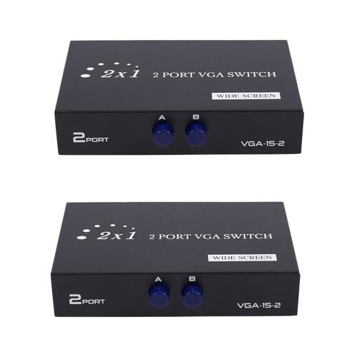 2X 1920X1440 Commutateur VGA Switch 2-In-1-Out 2 Switch Switch Switch Switcher Splitter Box