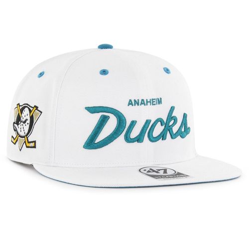 47 Brand Snapback Cap - Crosstown Anaheim Ducks Blanc