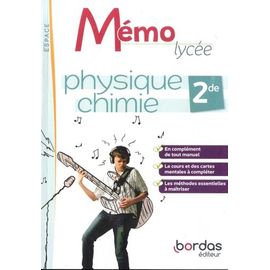 Physique Chimie 2de Mémo Lycée Espace