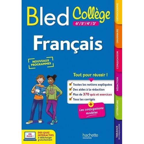 Français 6e À 3e Le Bled Collège