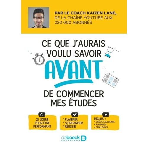 Ce Que J'aurais Voulu Savoir Avant De Commencer Mes Études - 21 Jours Pour Être Performant