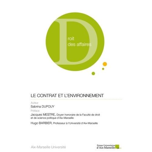 Le Contrat Et L'environnement