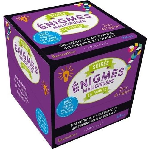 Soirée Énigmes Malicieuses En Famille - Avec 250 Cartes