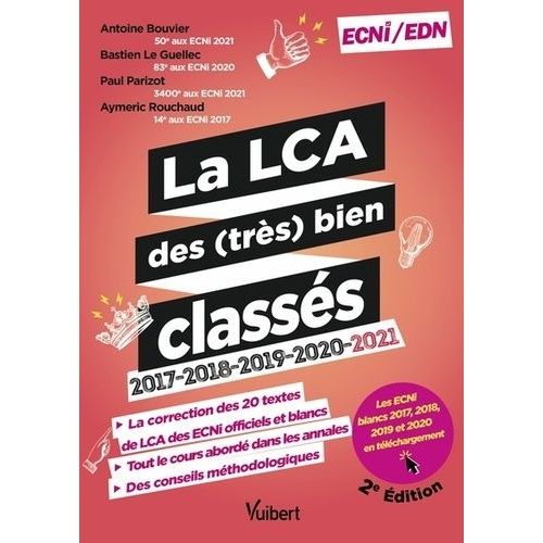 La Lca Des (Très) Bien Classés 2017-2018-2019-2020-2021 - Ecni/Edn