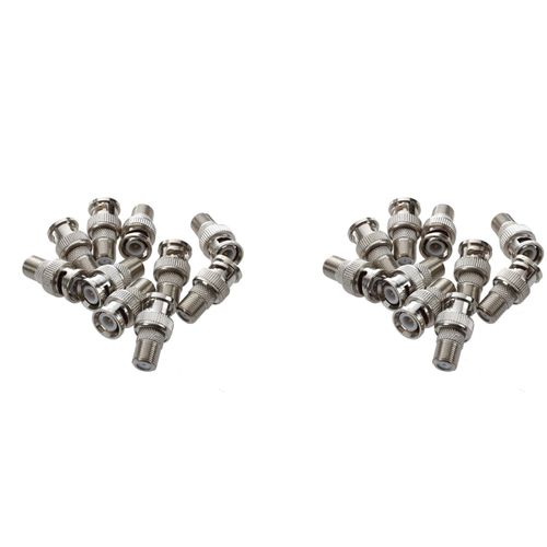 BNC Male A F Cable CCTV Camera Connecteur de Cable Coaxial (Paquet de 20)