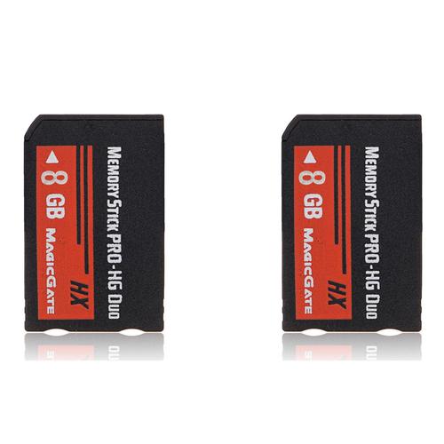 2X 8 Gb Cle USB Pro Duo Flash Carte pour Psp Camera Cybershot