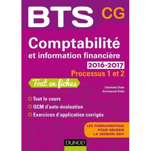 Comptabilité Et Information Financière Bts Cg Processus 1 Et 2