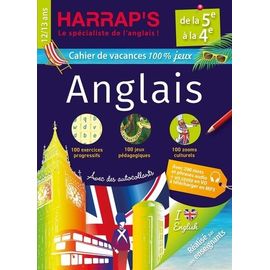 Cahier De Vacances Harrap's 100 % Jeux Anglais De La 5e À La 4e