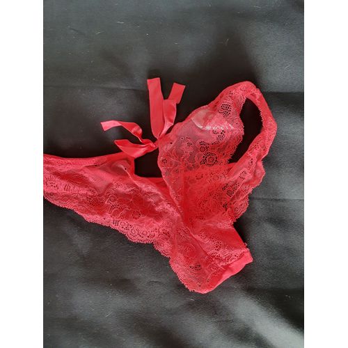 Culotte En Dentelle Rouge