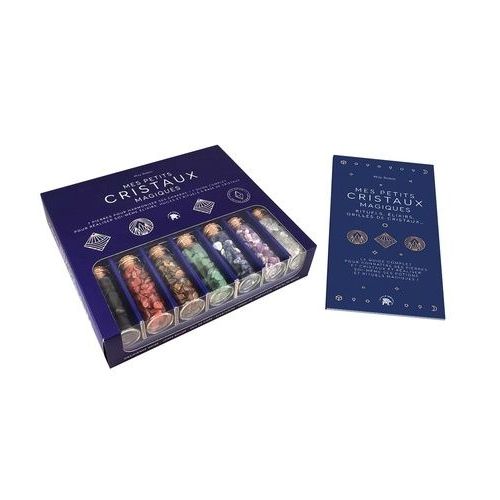 Coffret Mes Petits Cristaux Magiques - 7 Pierres Pour Harmoniser Ses Chakras + 1 Guide Complet Pour Réaliser Soi-Même Élixirs, Huiles Et Rituels À Base De Cristaux