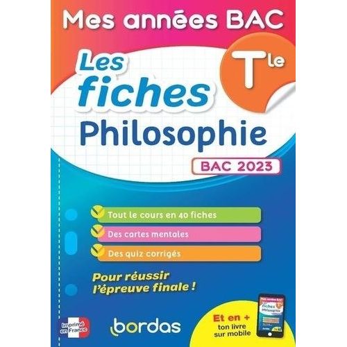 Les Fiches Philosophie Tle