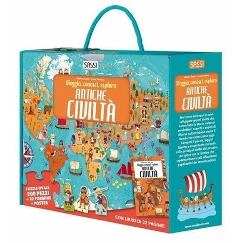 Les Civilisations Anciennes - Avec Un Puzzle Ovale De 200 Pièces, 32 Silhouettes Et 1 Poster
