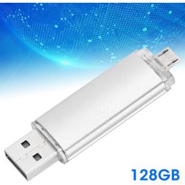 CLé USB 128 Go 2 en 1 Type C Pen Drive 128gb Portable Clef USB 128go USB C  2.0 Stick 128 GB pour Huawei Xiaomi Oneplus OTG Android