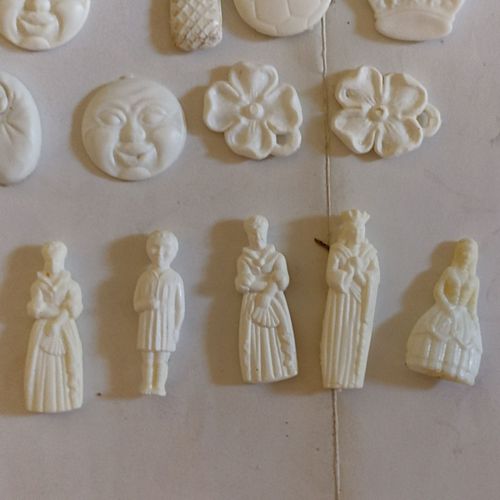 Lot Fèves Plastiques Blanches