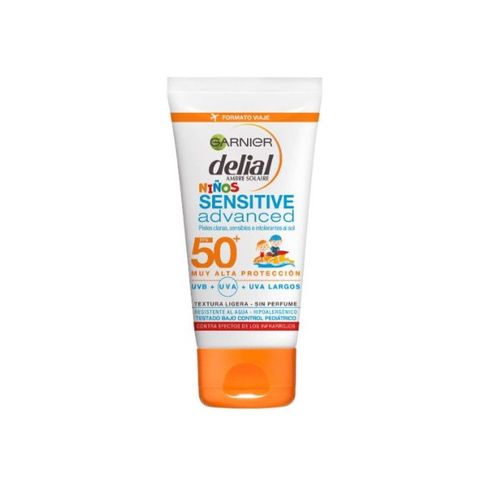 Garnier - Niños Sensitive Advanced Tubo Spf50+ Garnier Créme Solaire 50 Ml 