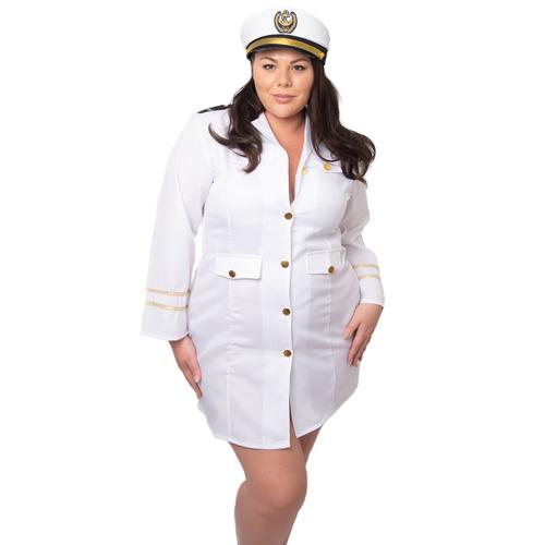 Déguisement Officier Marin Blanc Grande Taille Femme - Taille: Xxl