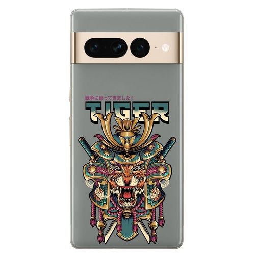 Coque Compatible Google Pixel 7 Pro Tigre Samourai Manga