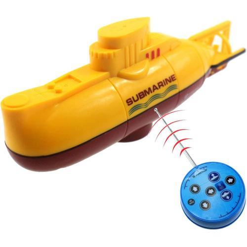 Mini jouet sous-marin RC, bateau télécommandé, plongée électrique pour  aquarium, Tube d'eau, cadeau pour enfants, jaune