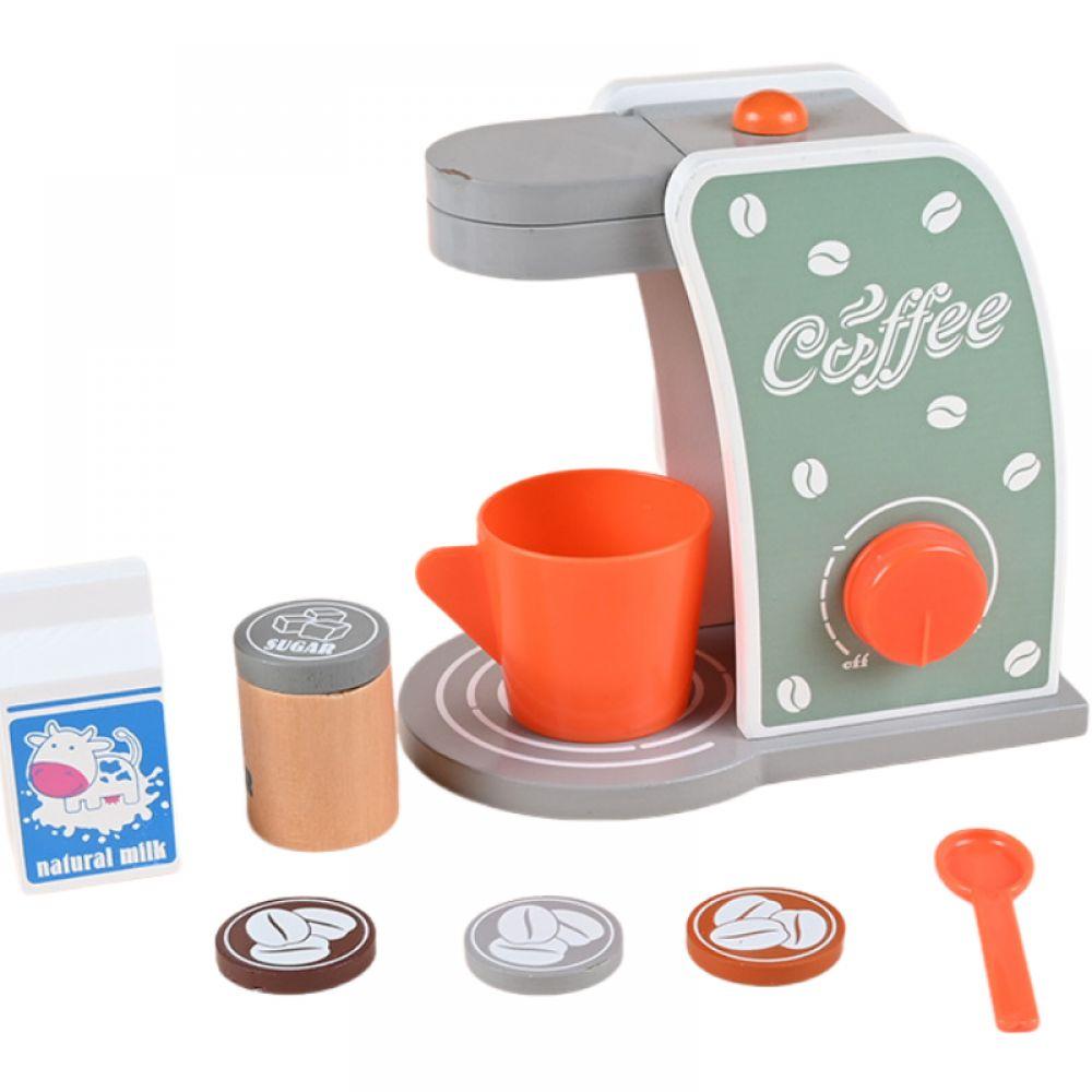 Machine a Cafe Cafetiere Enfant Jouet Bois Jeux Imitation Cuisine  Électroménagers Cafetiere Jouet Enfant Fille Garcon