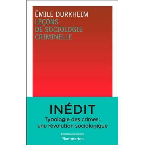 Leçons De Sociologie Criminelle