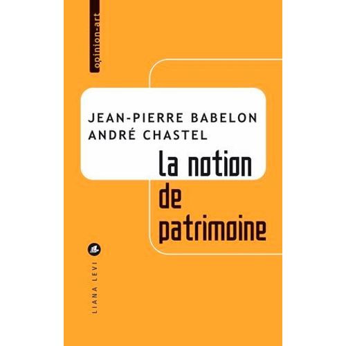 La Notion De Patrimoine