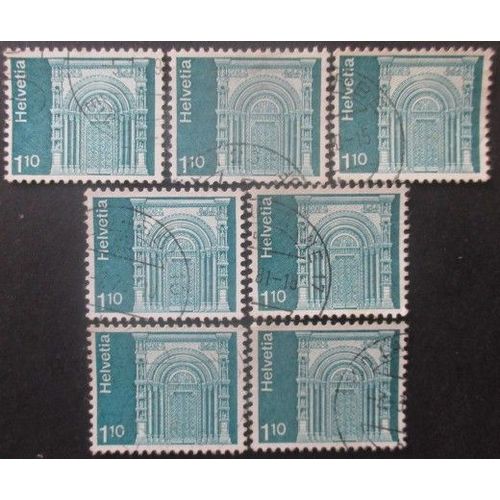 Suisse N°997 X 7 Oblitéré