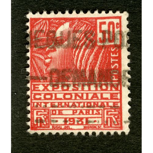 Timbre Oblitéré Rf, Exposition Coloniale Internationale De Paris 1931, 50 C