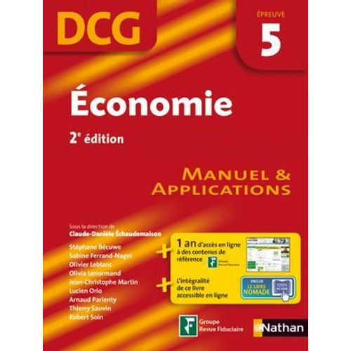 Economie - Épreuve 5 - Dcg Manuel Format : Epub 2 Dcg Livre