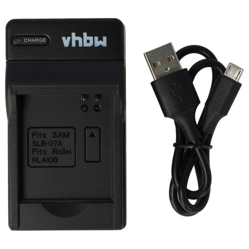 vhbw Chargeur USB de Batterie compatible avec Samsung PL150, ST45, ST50,  ST500, ST550 Piles de l'appareil Photo Caméscope DSLR