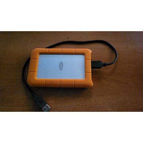 Disque Dur Externe LACIE Rugged Mini 2,5 pouces 500 Go 7200 RPM