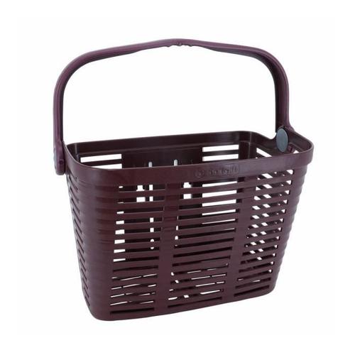 Panier Avant Plastique Prune Avec Anse Fixation Largeur 60mm Systeme Clips (Avec Adaptateur 22-26-32) - Poids Max 5 Kgs