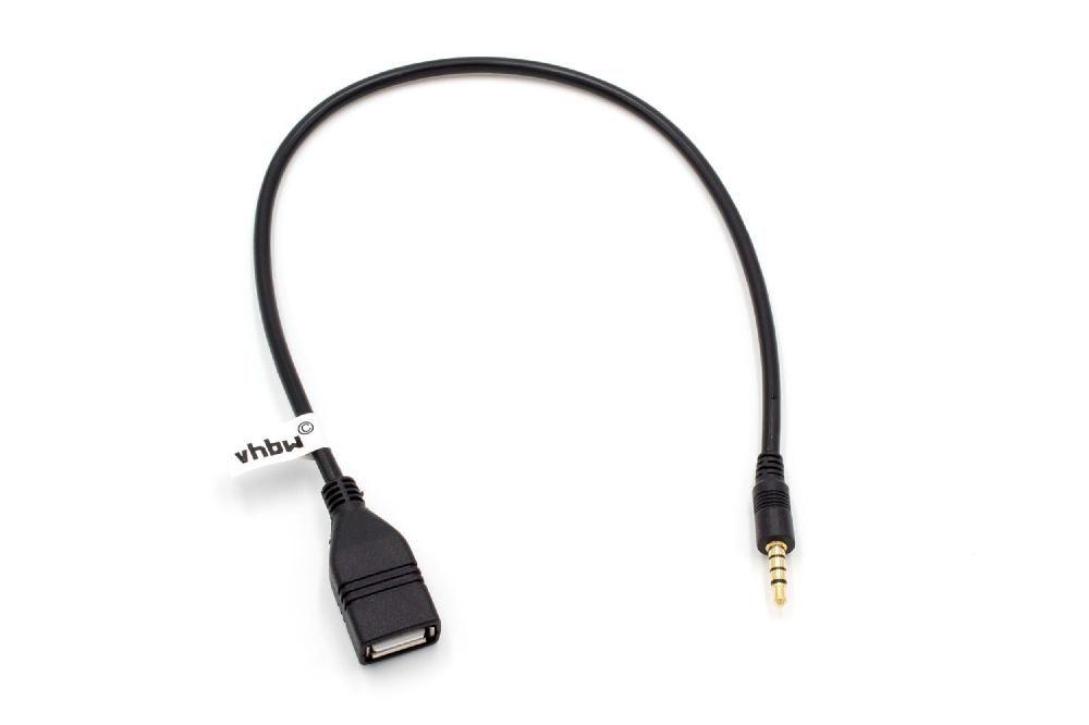 Vhbw câble de données USB (type A sur lecteur MP3) câble de