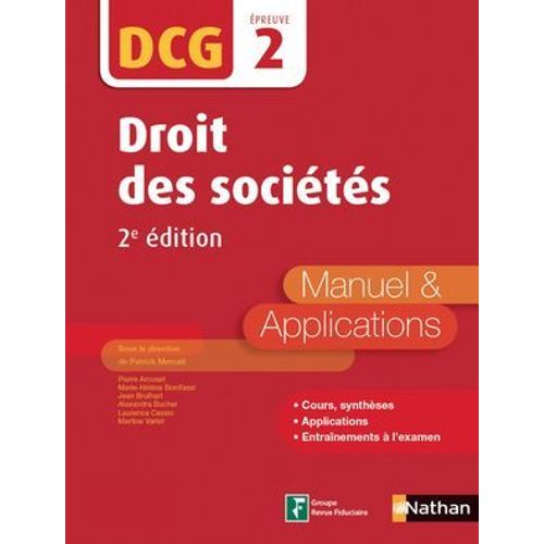 Droit Des Sociétés - Dcg Epreuve 2 - Manuel & Applications 2ed
