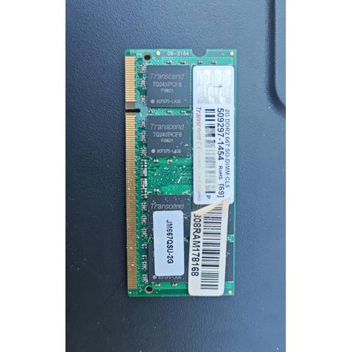 Transcend 2G DDR2 667 so-dimm cl5