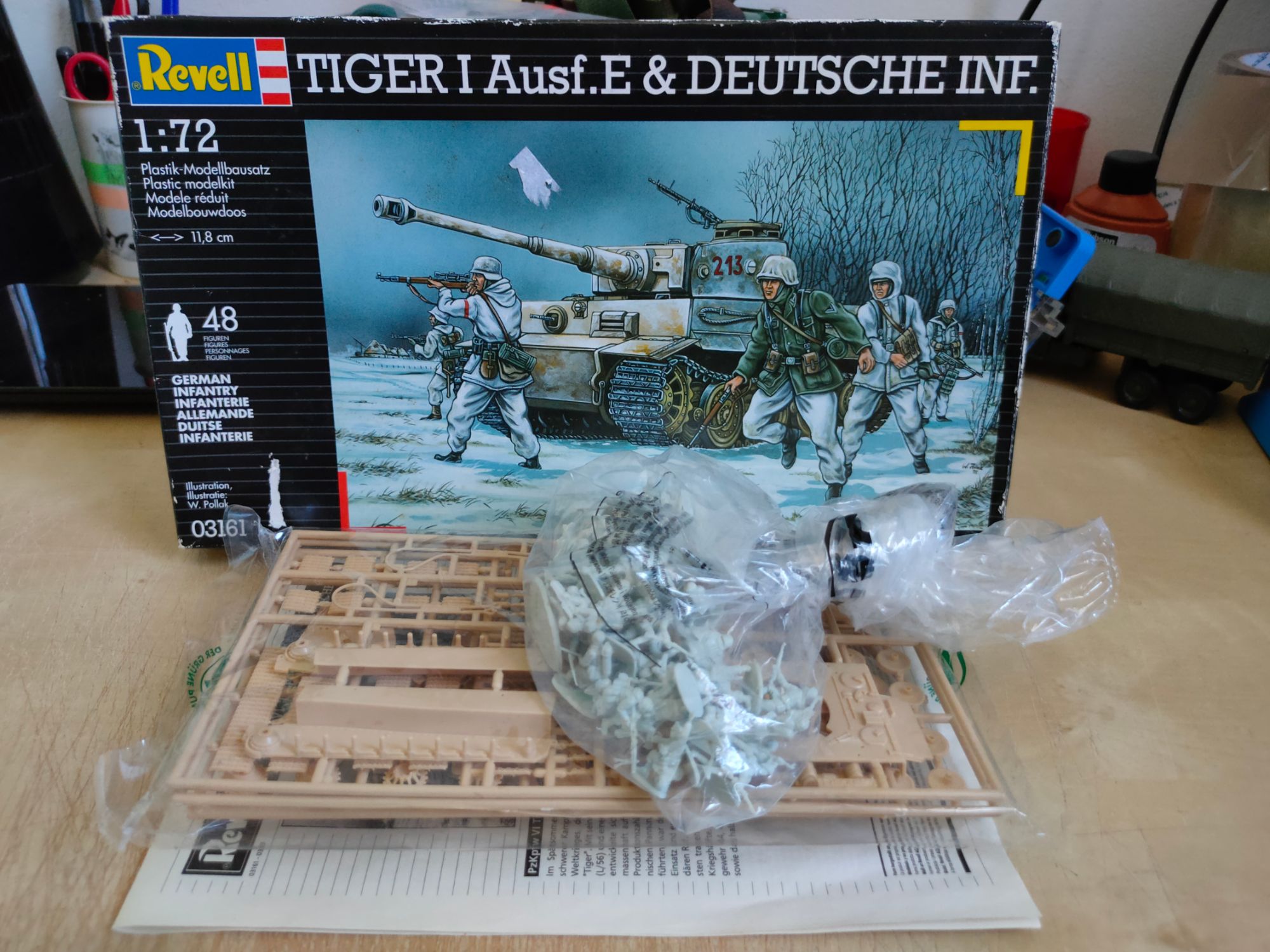 Maquette Char Revell 1/72 : Tiger E & Deutsche Infanterie-Revell