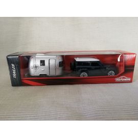 Voiture Land Rover Defender Et Remorque Airstream Sport 16 1/64-Majorette