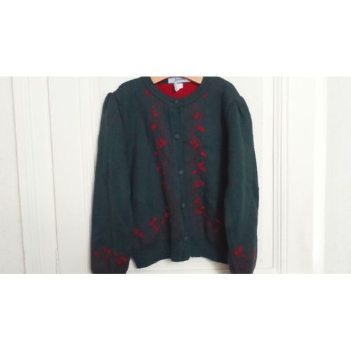 Splendide Gilet Fille Vert " Jacadi " Taille 8/10 Ans Idée Cadeau