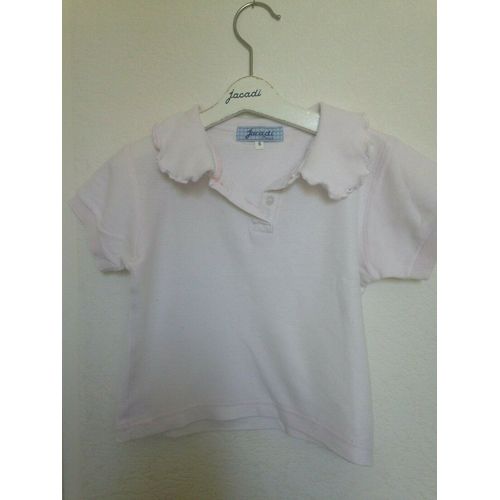 Polo Fille Rose Très Clair &#34 Jacadi &#34 Taille 6 Ans