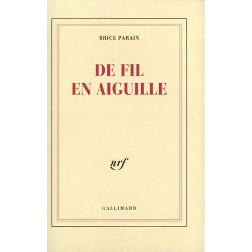De Fil En Aiguille
