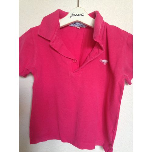 Polo Fille Couleur Fushia &#34 Jacadi &#34 Taille 6 Ans