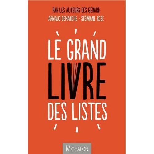 Le Grand Livre Des Listes