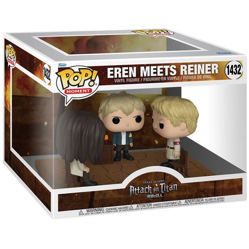 Attack On Titan Pop! Moment Vinyl Figurines Eren Meets Reiner 9 Cm